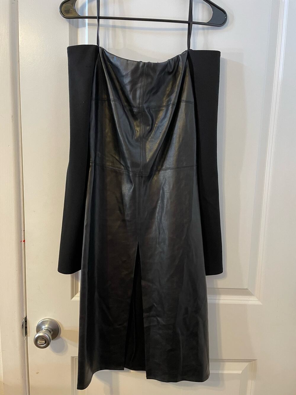 Do+Be Goth Witchy Dress Small Black Faux Leather Whimsygoth New Years Club